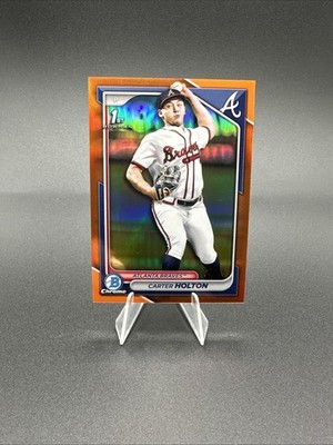 2024 Bowman Draft - Carter Holton - Orange Refractor 15/25  