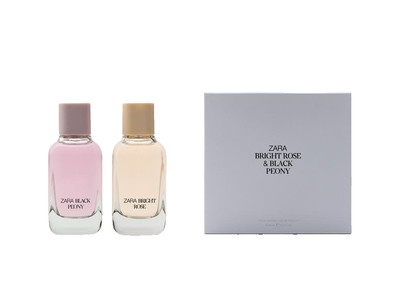 Zara Bright Rose & Black Peony Eau de Parfum Damenduft 2x 100ml 3,4 Oz Neu