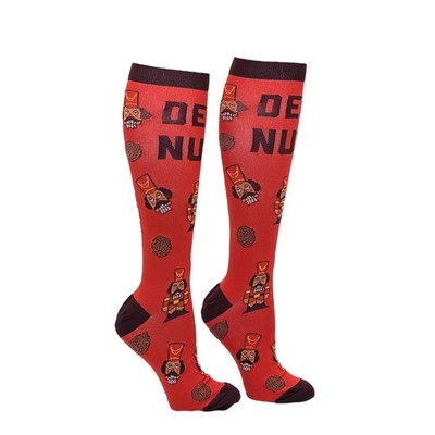 Unisex Deez Nuts Funny Christmas Gift Compression Socks for Women and Men