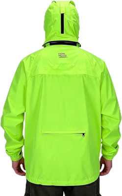 Fahrrad Regenjacke Herren wasserdicht atmungsaktiv mit 180° Kapuze für MTB Rennr