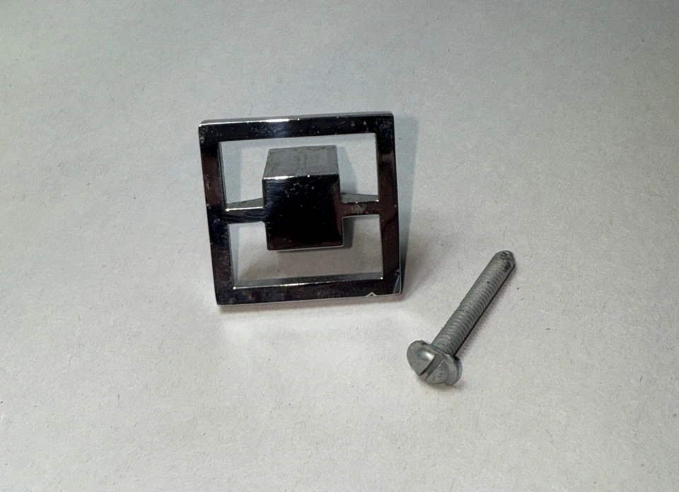 NOS MCM Vintage WESLOCK Gabinete Herrajes Cajón Tiradores Caja de 20 Cromo Foto 2 de 4