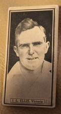 JOHN ELLIS 1930 AUSTRALIA CRICKET VICTORIA ORIGINAL DC THOMSON TRADING CARD