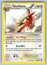 Talonflame 96/114 Rare Steam Siege Pokemon Card
