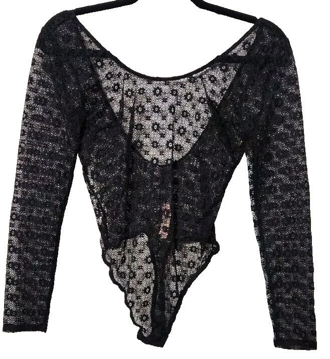 Victoria's Secret Cotton Blend Black Bodysuits for Women