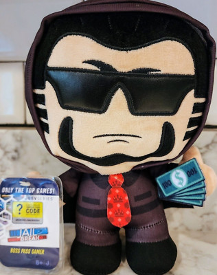DevSeries Boss Pass Gamer 8'' Collector Plush with Exclusive Virtual Item Code 