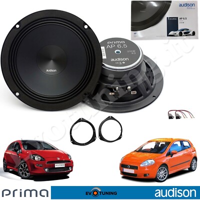 Woofer Audison AP6.5 Paar Lautsprecher 165 Vorderseite Fiat Grande Punto