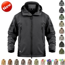 Waterproof Tactical Soft Shell Mens Jacket Coat Army Military Jacket Windbreaker