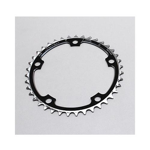 Plateau route Miche 38 dents en alu noir, l'excellence durable pour transmission 9/10 vitesses