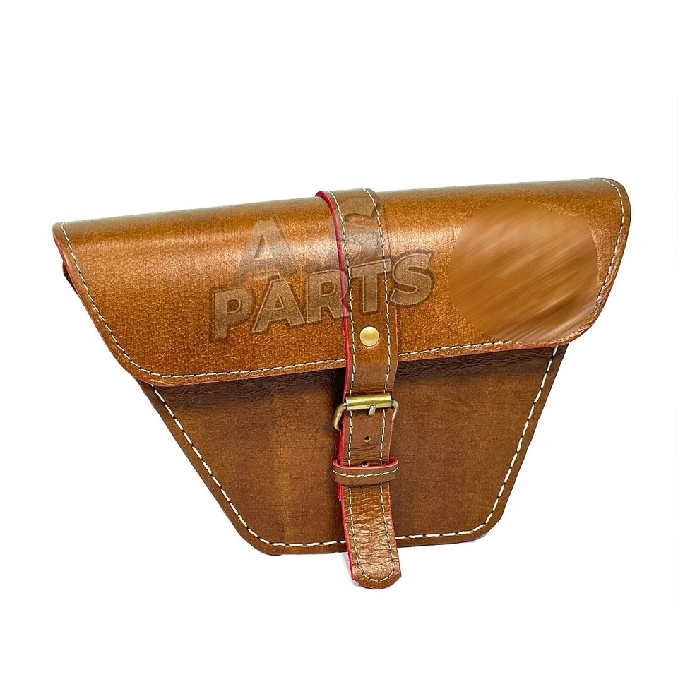 Bolsa de panel lateral de cuero marrón para Royal Enfield Interceptor/Contine...