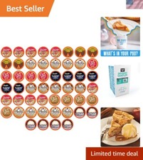 52 Count Dessert Coffee Pods Sampler - Flavored K Cup Compatible Variety