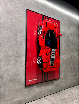 LEGO Art Wall Holder Frame 80x50 cm. for LEGO Technic Ferrari