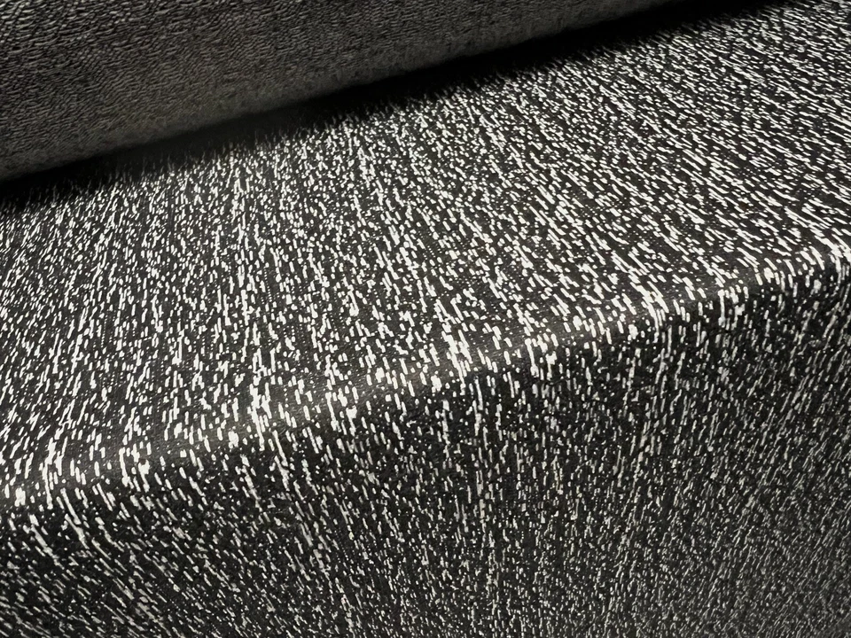 Knitwear Jersey Fashion Fabric, Per Metre - Tree Bark Jacquard - Grey & Black — 第 2/3 张图片
