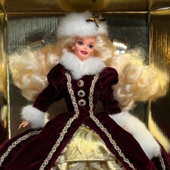 Happy Holidays 1996 Barbie SE Doll Excellent Cond, Box in Poor Cond.