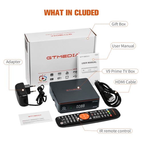 DVB-S/S2/S2X Satellite Receiver HDMI WIFI TV Set Top Box DVR IP-TV Media Player - Picture 3 of 12