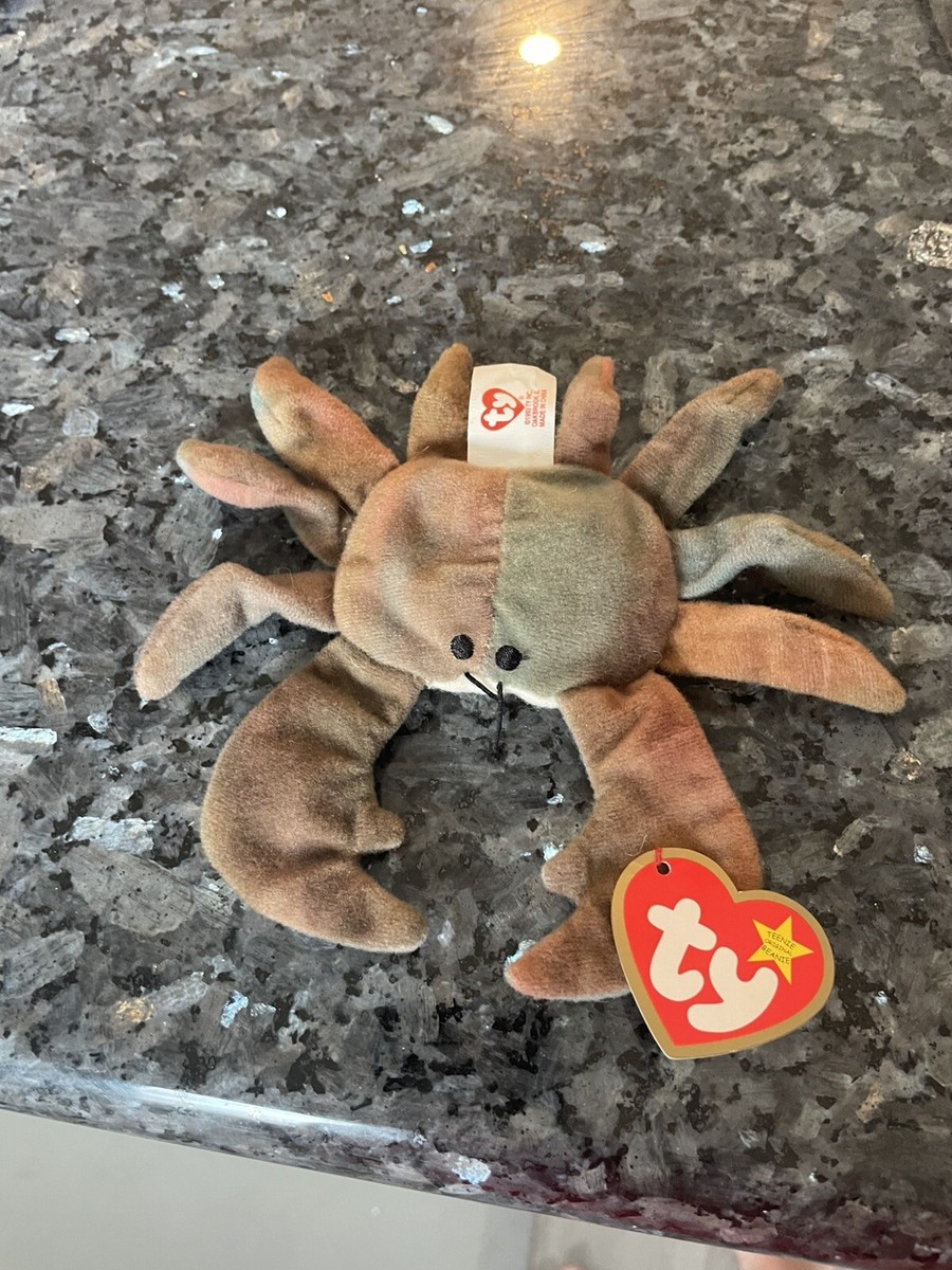Rare TY McDonalds Teenie Beanie Baby Claude The Crab Tag 1993 With