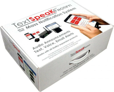 TextSpeak Notify!  Mass Notification, Emergency and Active Shooter Alert System