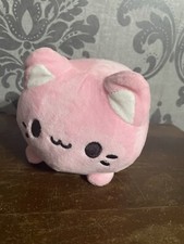 Aurora Tasty Peach Meowchi Strawberry Kitten Cat Plush Pink Stuffed Animal