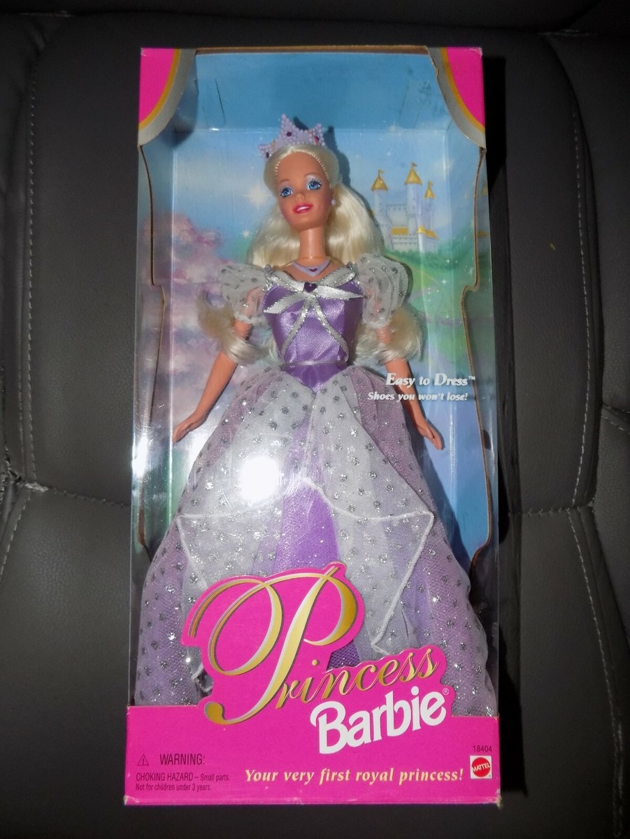 ビンテージ レア スクィッシュパピーズ パープル ドール Barbie Royal Princess Purple Silver Dress Ball Gown Mattel 1997