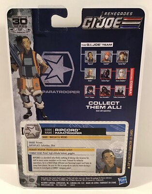 GI Joe 30th Renegades Ripcord carded figure 2011 POC 25th Cobra | eBay
