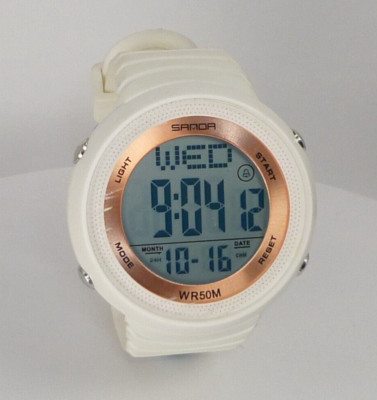 SAMOA Damen Digital Sportuhr für Frauen Wasserdicht Dual Time Luminous 6022