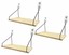 qsqueen floating shelves set of 3 rustic solid wood floating shelf wall stora...