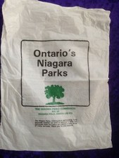 Plastic Bag from Ontario's Niagra Parks, Canada - used, good condition