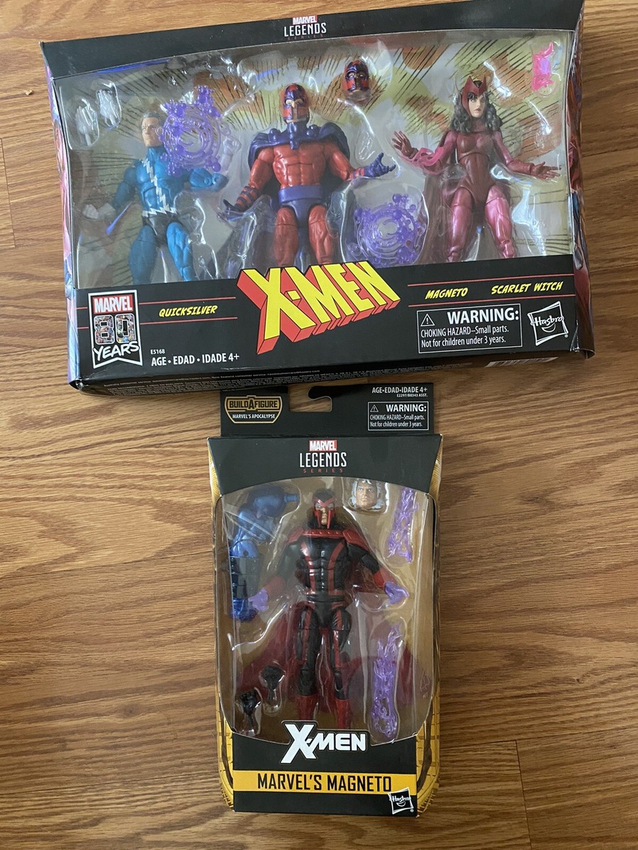 Marvel Legends X-Men 3 Pack Magneto, Quicksilver & Scarlet