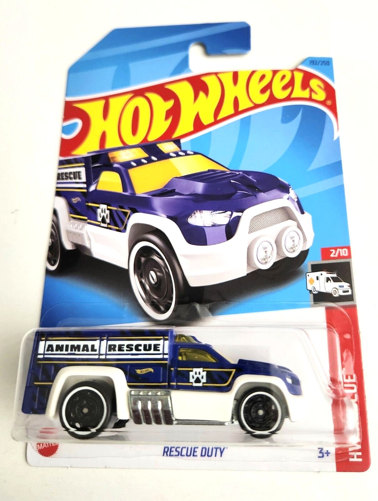 Hot Wheels Rescue Duty Dark Blue #192 - 2023 HW Rescue