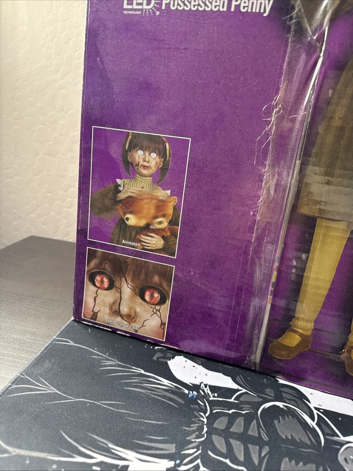 Home Depot Holiday Accents 4.5 ft Animated LED Possessed Penny Creepy