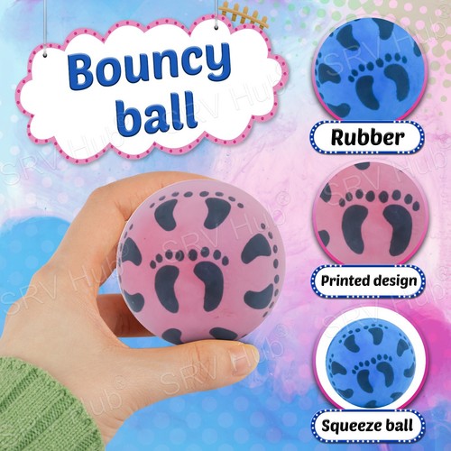 Dog Pet Training Bouncy Rubber Balls Interactive Play Fetch Bite Chew Toys 6cm - Picture 40 of 60