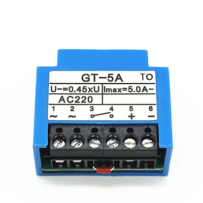 GT-5A U-=0.45×U~ Imax=5.0A- AC220V half wave brake rectifier module