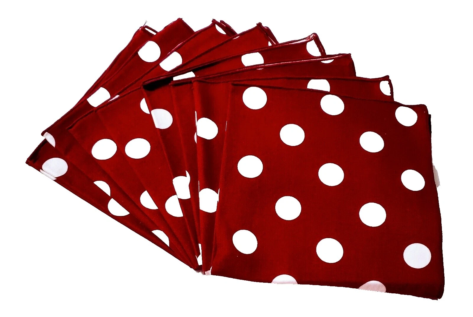 Cotton Blend Polka Dot Napkins