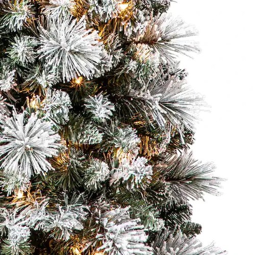 7ft. PreLit Artificial Slim Christmas Tree, Clear Lights by Ashland Free Ship eBay