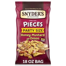 Snyder's of Hanover Pretzel Pieces, Honey Mustard and Onion, Party Size 18 oz