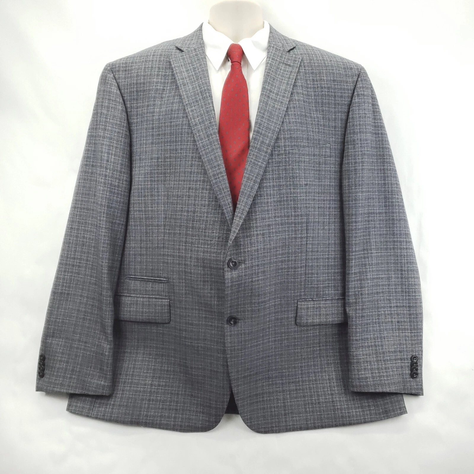 Michael Kors Blazer Cappotto Sportivo Uomo 50L Grigio Lana Tacca Bavero Business Formale