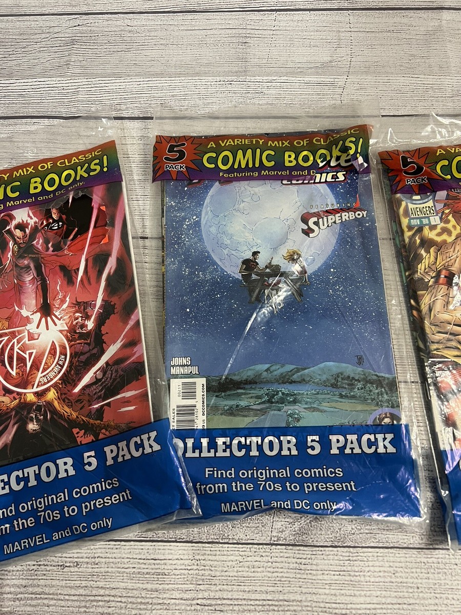 NEW Marvel and DC Comic Book Collector (3) 5 Pack | eBay