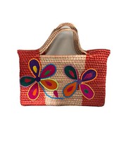 Women Straw Bag Beach Large Tote Bag Handmade Woven NEW