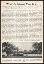 1932 Bennett Chapple VP Of American Rolling Mill Co. Railroad Article Print Ad