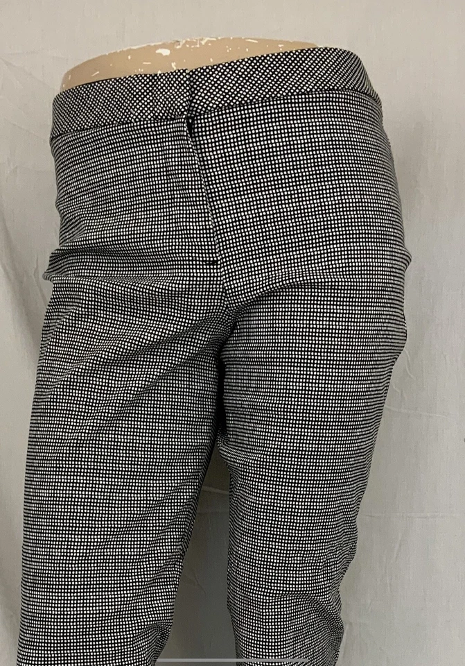 Investment Petites Pants Sz 12 Women Gray Check Nylon Rayon Mint YGI Q1-58 - Image 3 of 4