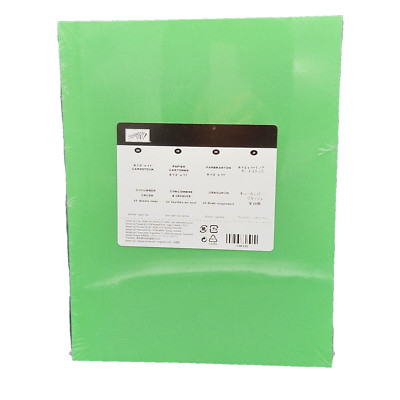 Cucumber Crush Green Cardstock Stampin' up! 24 Sheet New 80 lb 8 1/2 X 11 Paper