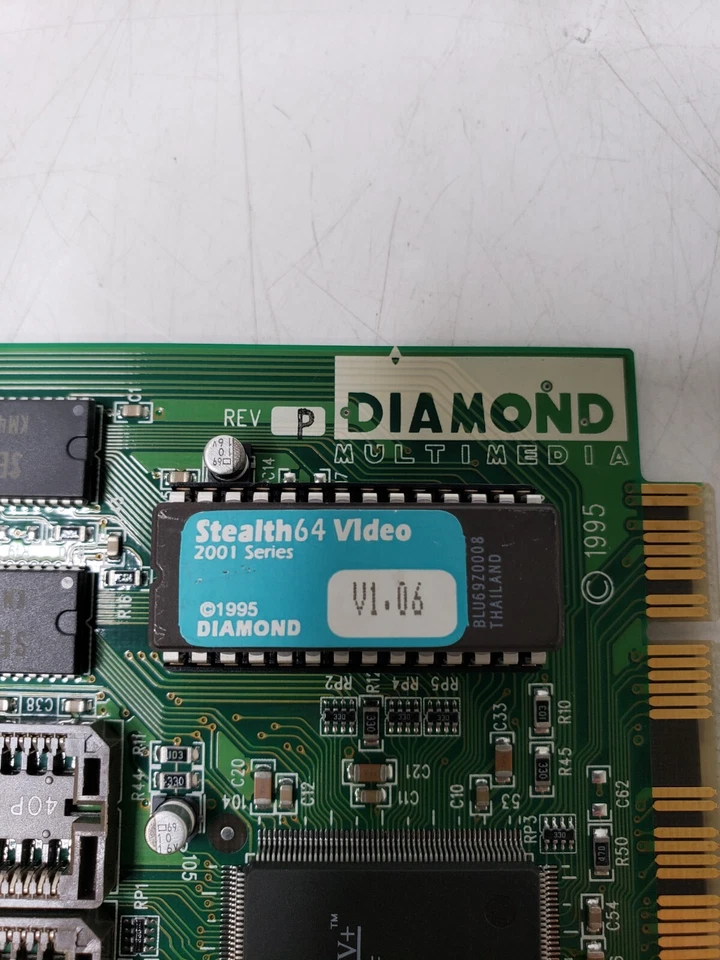S3 Trio64V+ 86C765 PCI 1MB Diamond Multimedia Stealth64 Video 2001 - Image 3 of 4