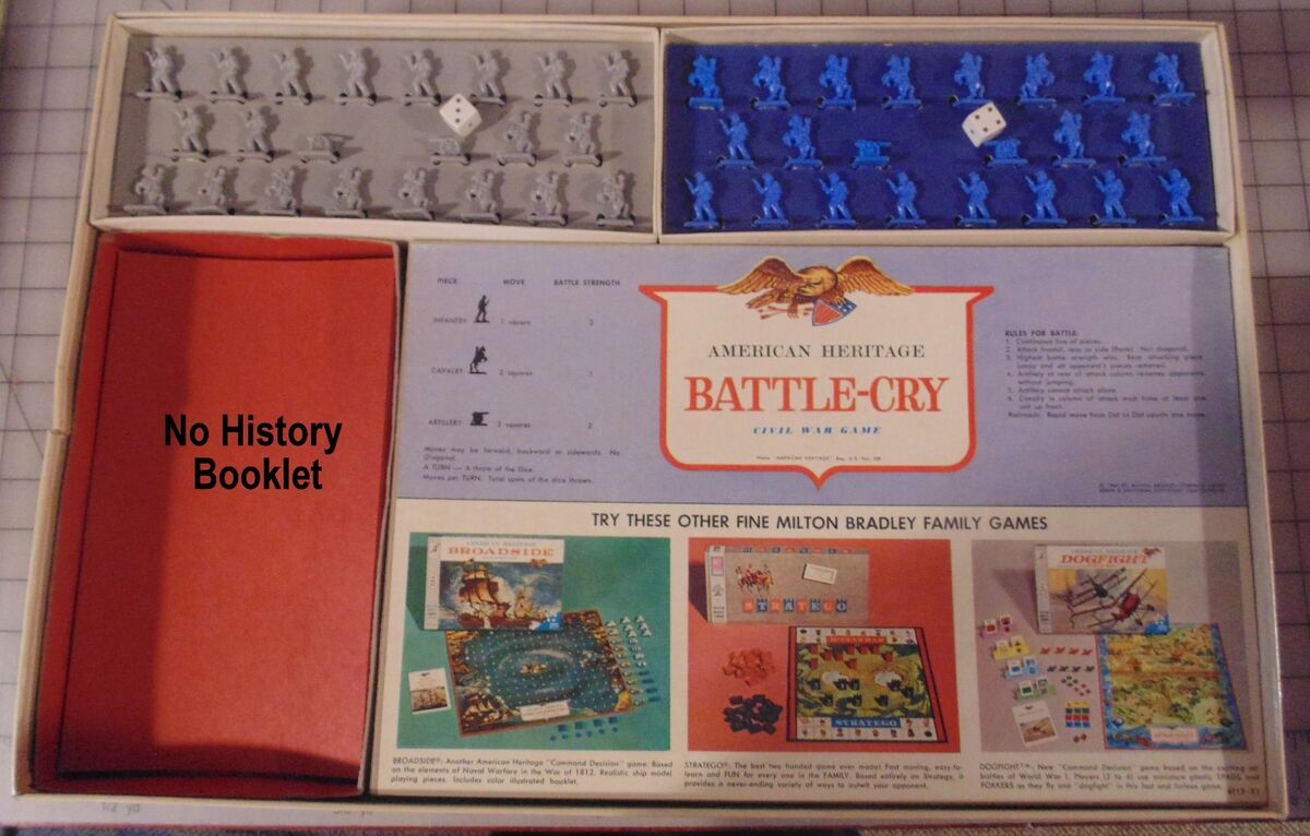 Battle Cry Milton Bradley American Heritage Vintage Board Game