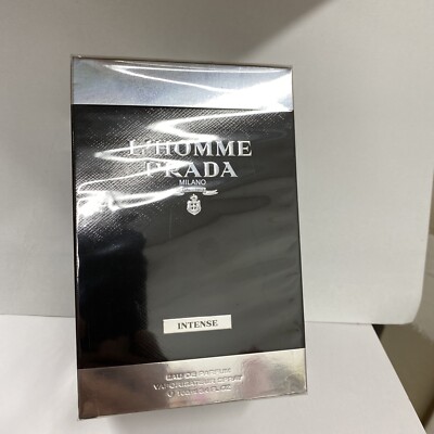 Prada L'homme Intense Eau De Parfum Spray 3.4 oz ( Batch 70651