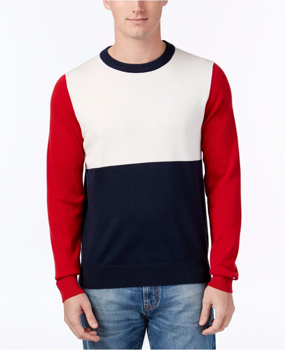 Tommy clearance colorblock sweater