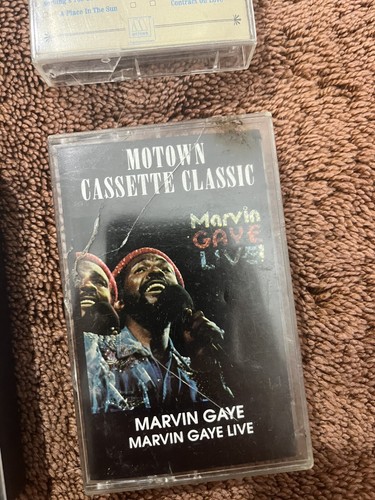 Vintage 6 Motown Cassette Tape Stevie Wonder Marvin Gaye Barry White Al Jarreau - Picture 3 of 14