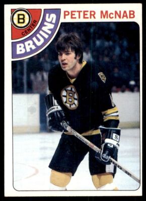 1978-79 Topps Hockey Card Peter McNab D Boston Bruins #212