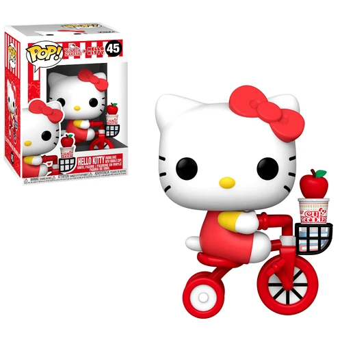 Funko Pop! #45 Sanrio  HELLO KITTY on Bike with Cup Noodles Vinyl w/protector