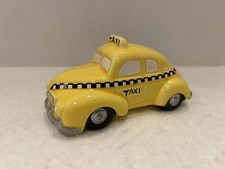 Dept 56 Snow Village Accessory TAXI CAB 51063, Yellow, No Box 5106-3