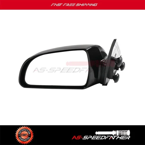 Fits 2006-2010 Hyundai Sonata Driver Side View Mirror Power Heated Black Cover