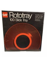 VTG GAF Rototray 100 Photo Slide Trays GAF Sawyers 2x2 Slides New Factory Sealed